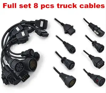 

OBD2 full set 8 Truck cables work for TCS cdp pro plus OBDII OBD 2 Connecter Cable Diagnostic Tool Interface cable