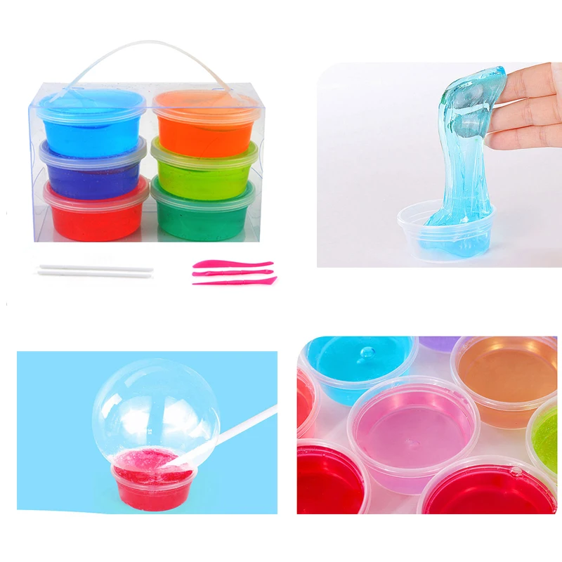 6 Colors No Baked Fimo Polymer Clay Modeling Clay Floam Slime Fluffy