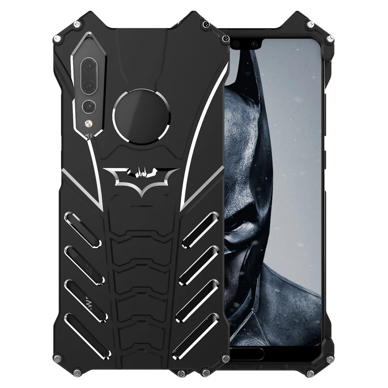 

Luxury Batman Element Aluminum Metal Case For Huawei P20/ P20 Pro Cases Hard Protection Metal Bumper Case Huawei P20 Lite Cover