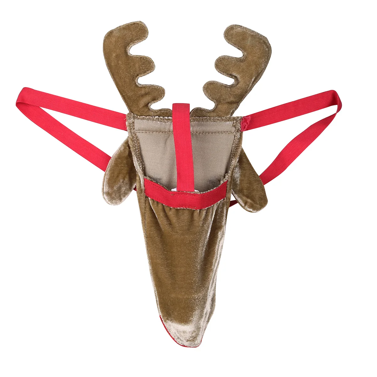 Mes Erotic Lingerie Sex Panties Christmas Xmas Santa Reindeer Sexy Briefs Bulge Pouch Open Butt Bikini G-String Thongs Underwear