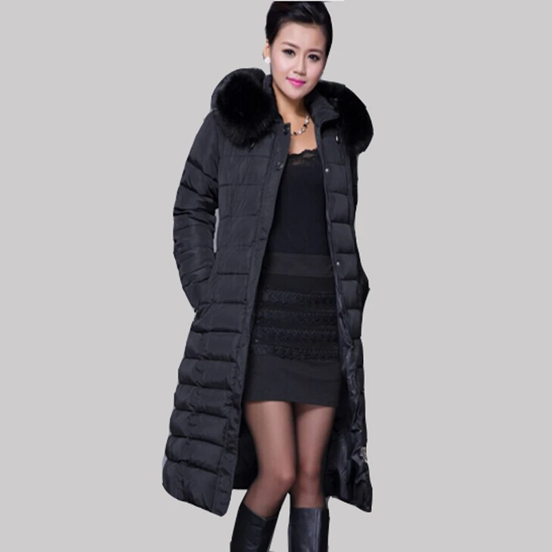 Cotton Padded Women's Winter Jacket 5XL Plus Size Luxury