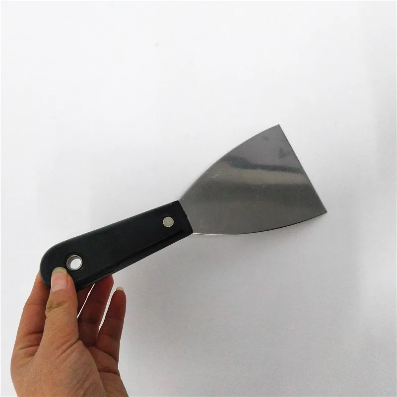 Ручной набор инструментов черный пластик ручка из углеродистой стали шпатлевка нож Лопата нож Шпатель для штукатурки лопатка для чистки дропшиппинг