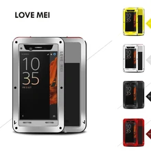 Чехол LOVEMEI для sony Xperia XZ, экстремальный пылезащитный противоударный алюминиевый металлический чехол для sony Xperia XZ Dual F8332 Shield