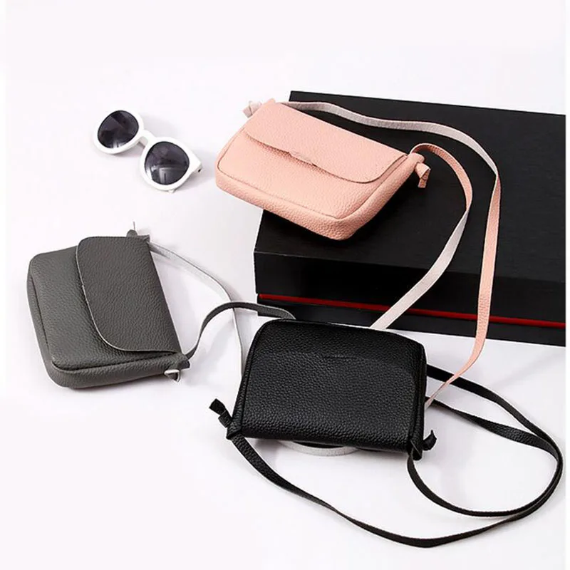 

Useful Women Clutch Soft Bag Portable Phone Travel PU Leather Messenger Bag Girls Crossbody Shoulder Bag Fashion Mini Handbag