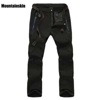 Mountainskin Men s Winter Softshell Fleece Pants Outdoor Sports Waterproof Skiing Trekking Hiking Camping Male Trousers