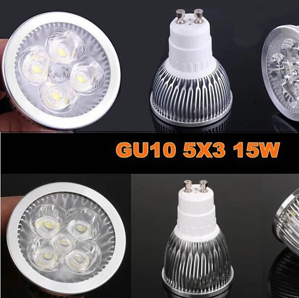 

Super Bright 15W 12W 9W GU10 LED Bulb Spot Light Lamp 110V 220V Dimmable GU 10 E27 MR16 Recessed Lighting Warm Cold White