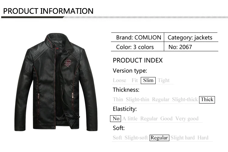 COMLION, мужские Куртки из искусственной кожи, высокое качество, классические, для мотоцикла, велосипеда, ковбойская куртка, пальто для мужчин, плюс бархат, толстые пальто, M-5XL, C46