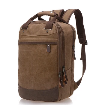 

foreign trade trend of casual canvas School bags laptop bag student leisure shoulder bags Large Teenage School backpack Mochila