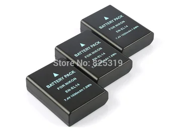 

3PCS/LOT en-el14 en el14 camera digital battery for nikon d5300 d5200 d5100 d3100 d3200 df D5500 +Tracking Number