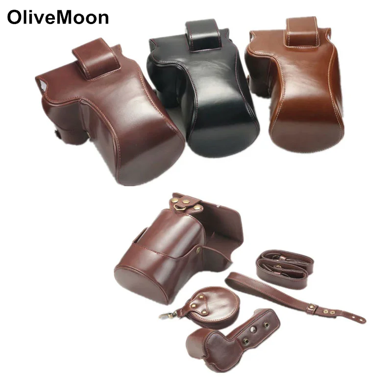 Black/brown/coffe Camera Leather Case Cover For Canon Eos R Eosr With