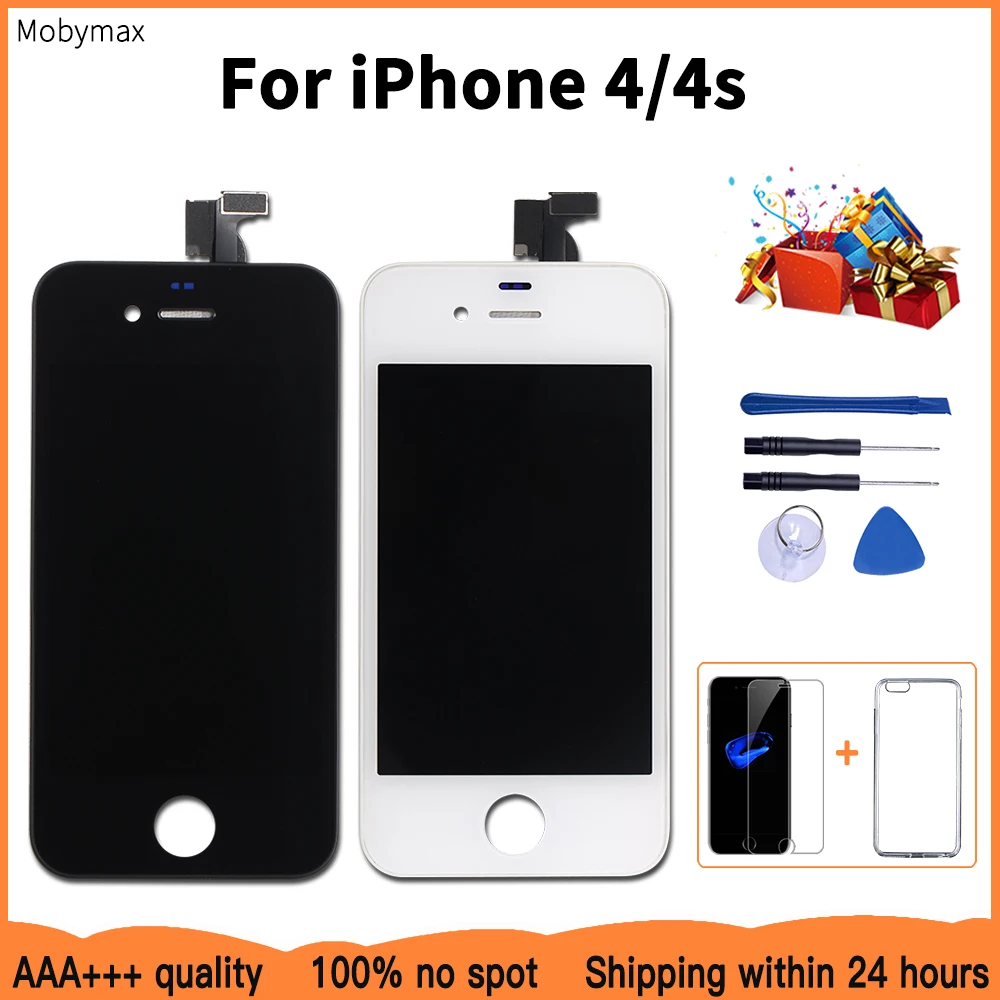 

Factory Promotion LCD Display For iPhone 4s Check & Test One by One For iPhone 4 LCD Screen Touch Glass Digitizer Assembly+Gifts