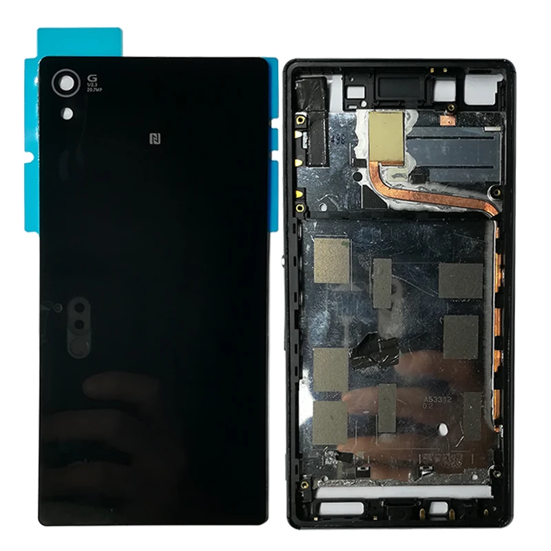 

SZHAIYU For Sony Xperia Z4 Z3+ E6553 E6533 Full Housing Front Frame Chassis+Back Battery Cover Case+Port Plug Cover+Tools