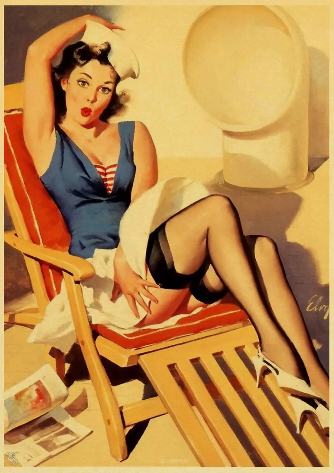 Сексуальная Леди Американский Pin up плакат ретро художественные плакаты печатные