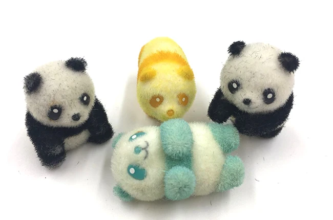 4 шт./лот японский оригинал kawaii мини панда фигурка Коллекционная модель игрушки