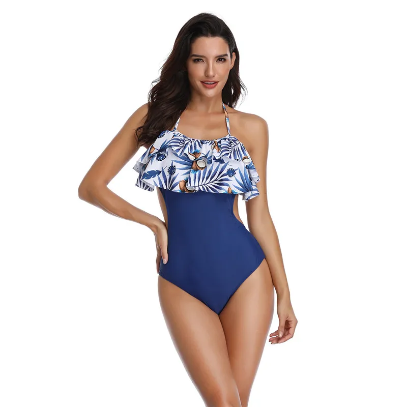 

2019 One Piece Plus Size High Waisted Swimsuit Sports Swimming Swimwear Water Surf Swim Sexy Maillot De Bain Femme Bathing Suit