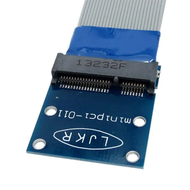 Flexible Mini PCI Express PCI e Mini Card Extender 52pin Male to Female Extension FFC Cable 2