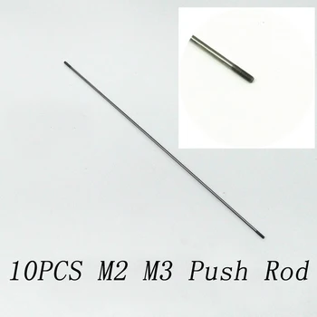 

10PCS M2 M3 Stainless Steel Servo Linkage Lever Dual Head Thread Rod Length 300mm Connecting Push Parts for RC Aircraft Boat