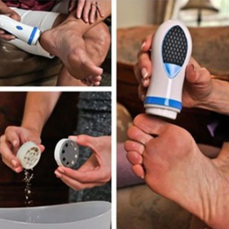 Pedi СПИН ТВ устройство для удаления огрубевшей кожи Электрический шлифовальный Уход за ногами Pro педикюр набор пилка для ног жесткое удаление натоптышей
