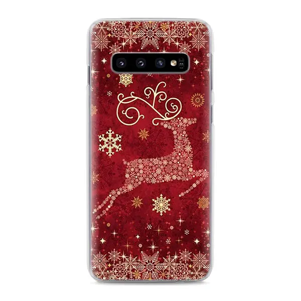 С Рождеством год чехол для телефона s для samsung Galaxy S10e S10 S8 S9 Plus M10 M20 M30 A50 S6 S7 Edge жесткий чехол - Цвет: 02
