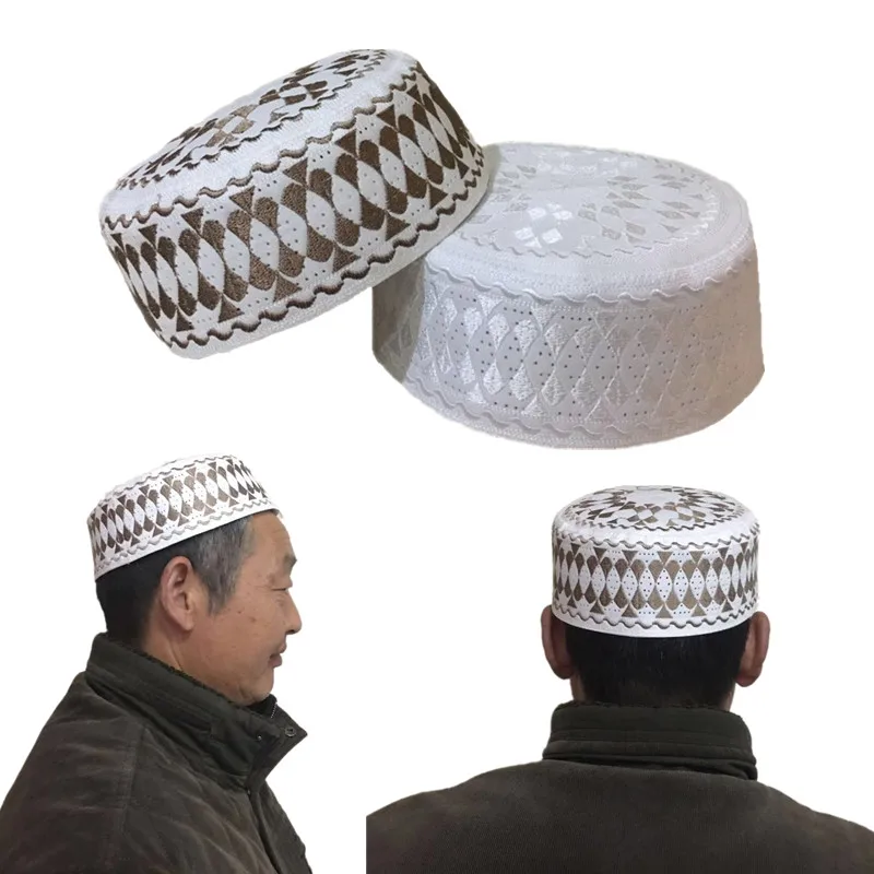 Autumn Winter Velvet Prayer Kufi Islam 