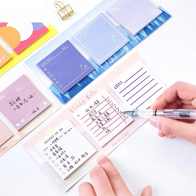 

24 pcs/Lot Ins series color sticky note To do list post planner stickers memo it notes Office accessories School supplies A6319