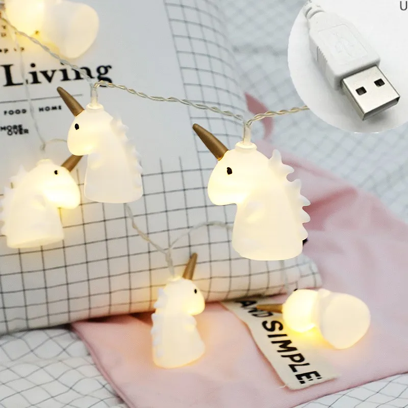 Christmas Products 3M 20led Unicorn LED String lights Fairy Lights Festoon for Christmas lights Outdoor Unicorn party Decoration Christmas Products 3M 20led Unicorn LED String lights Fairy Lights Festoon for Christmas lights Outdoor Unicorn party Decoration