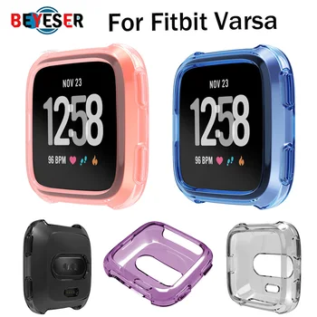 

Hot sale Silicone Protect Watch cases Cover rubber band cover for fitbit versa Silicone Protective Case Protect Watch case