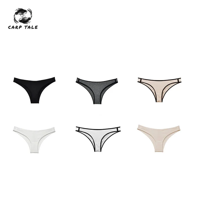 

2019 New Fashion cotton solid color thong low waist women's Panties sexy thong comfortable underwear female sense underwear