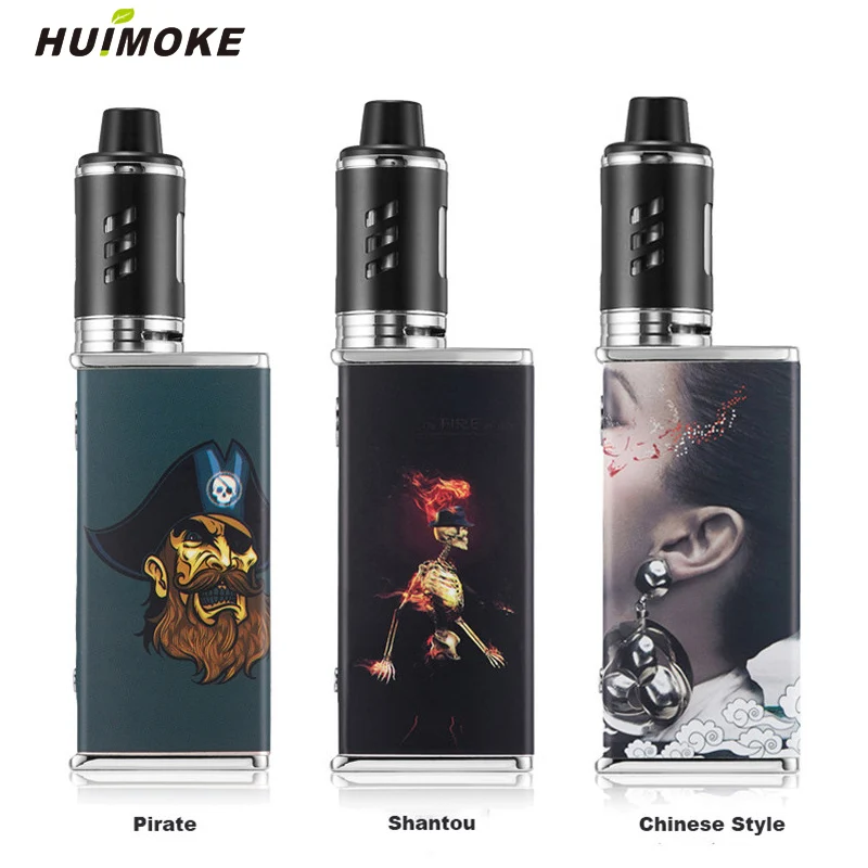 

HUIMOKE Electronic Cigarette 80W Adjustable Vape Mod Box Kit 2200mah battery 3ml tank E-cigarette 0.5ohm atomizing Coil Vape Pen