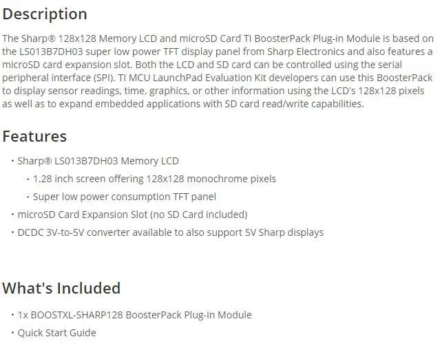 BOOSTXL-SHARP128 INFO 4