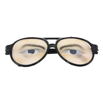 

ABWE 1 black funny fake eyes of male money glasses