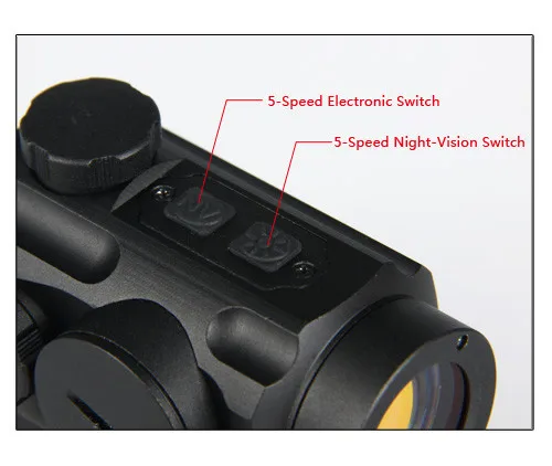 PPT тактический 1MOA красный точечный прицел с переключателем HS2-0065