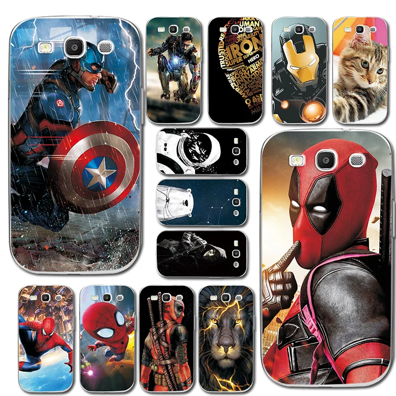 

Deadpool Painted Cover For Samsung Galaxy S3 Neo TPU Case For Samsung S3 i9300 Neo Duos i9300 Phone Case Brilliant Comic Style
