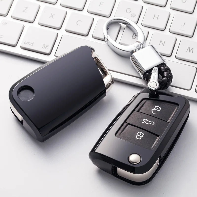 Soft TPU Car Key Remote Case Cover Holder Case For Volkswagen VW Golf 7 mk7 Seat Ibiza Leon FR 2 Altea Aztec For Skoda Octavia Soft TPU Car Key Remote Case Cover Holder Case For Volkswagen VW Golf 7 mk7 Seat Ibiza Leon FR 2 Altea Aztec For Skoda Octavia