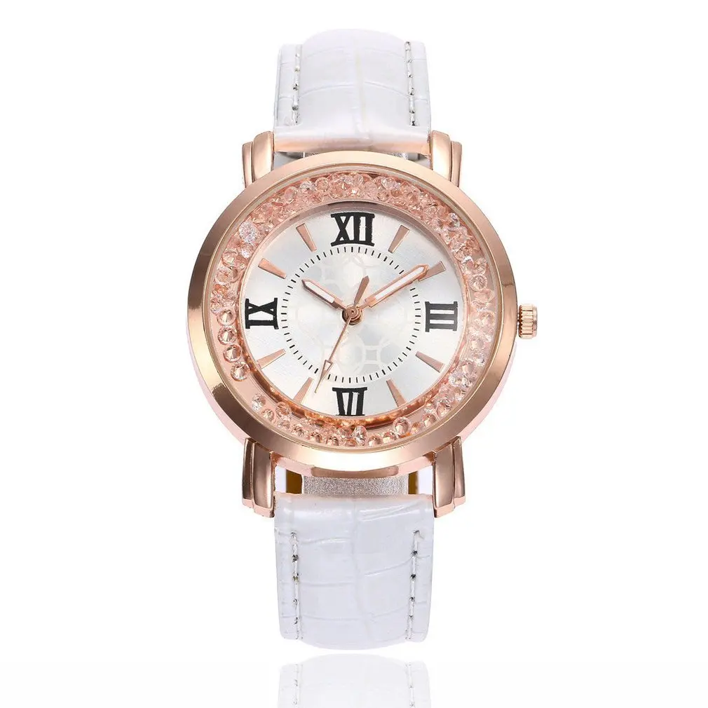 

Crocodile pattern belt ladies watch quicksand ball quartz watch fashion simple new Korean student watch
