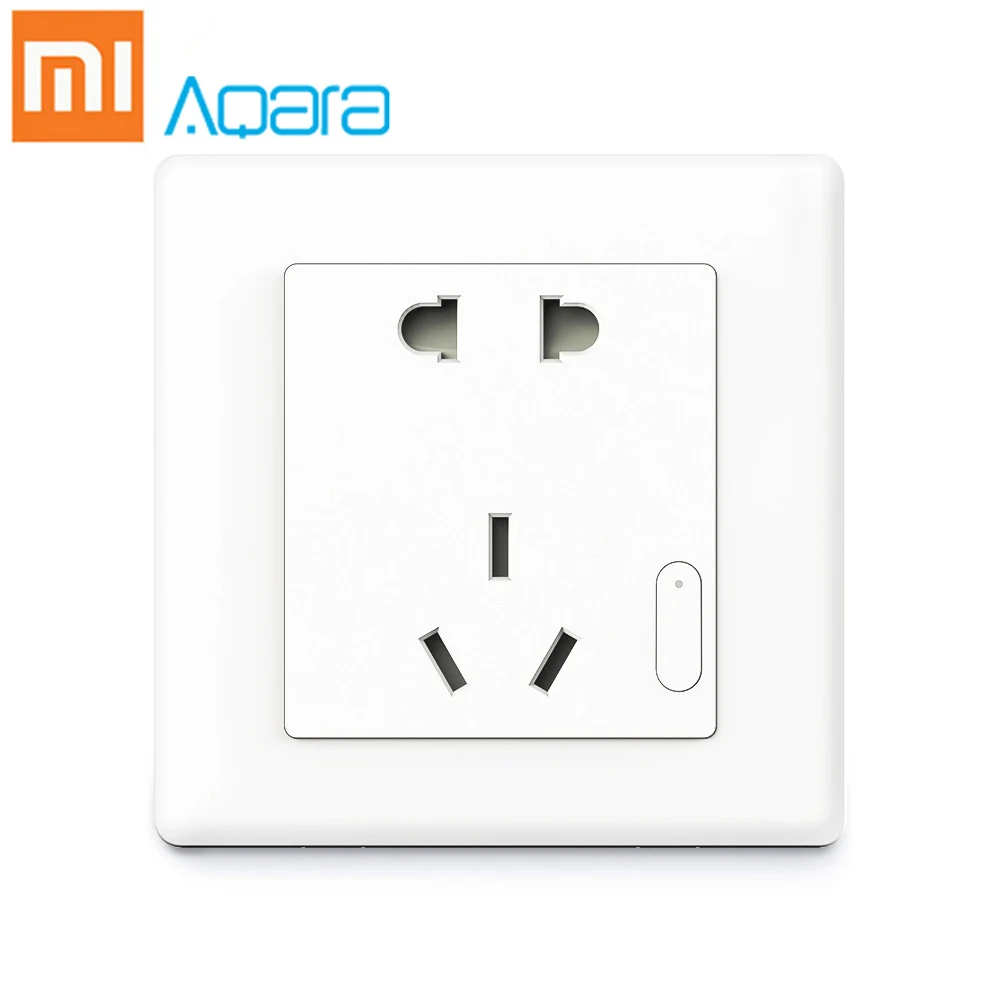 

Xiaomi Aqara Wall Socket PVC ZigBee Wifi Smart Remotel Control Wireless Switch Work Smart Wall Socket
