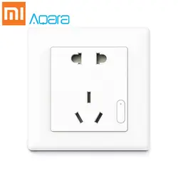 Xiaomi Aqara розетки ПВХ ZigBee Wifi Smart Remotel Управление Беспроводной переключатель работы умная розетка