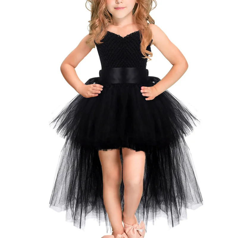 Flower Girls Tutu Dresses Pastel Rainbow Princess Birthday Party Trailing Tulle Children Kids Halloween Costume Dress WT328 | Детская