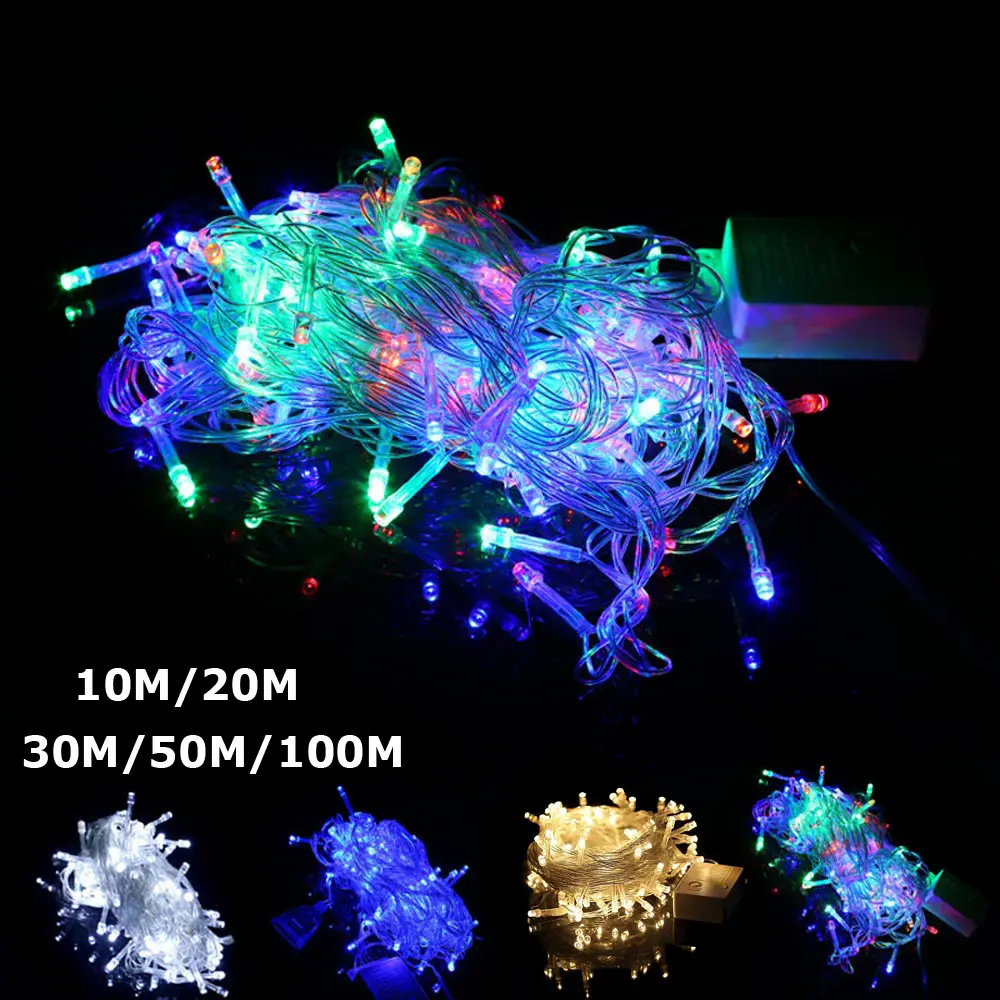 LED Christmas Decoration String Lights Outdoor 220V 10M 20M 30M 50M