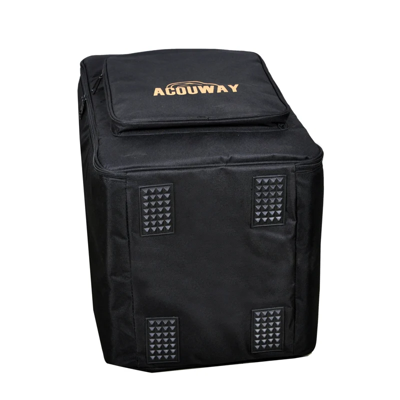 Acouway Стандартный взрослый Cajon коробка барабанная сумка чехол 600D 10 мм подкладка настольная игра Задняя сумка также для наружного походного лагеря