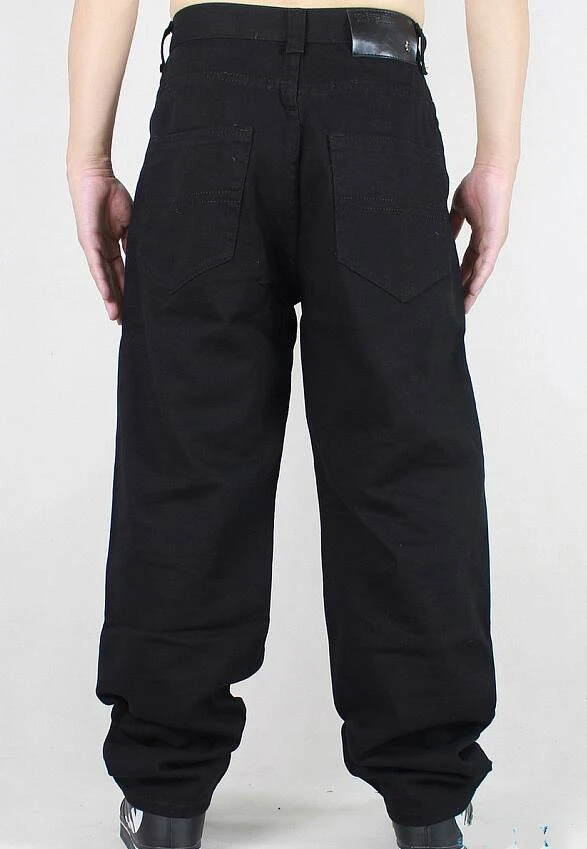 Мешковатые джинсы в стиле хип-хоп, Новое поступление, свободные, широкие, джинсовые штаны для скейтбординга, уличная одежда, винтажные, черные