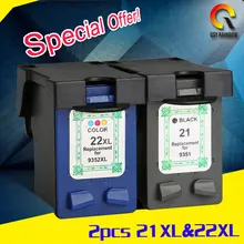 2x Совместимость HP21 22 hp 21 22 картридж с чернилами для HP Deskjet F380 F2280 3910 3915 3918 3920 3930 3938 3940 D1530 D1311 D1320