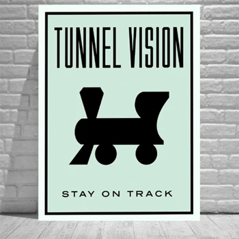

Alec Monopolys Tunnel Vision HD Wall Art Canvas Poster Print Canvas Painting Decorative for Office Living Room Home Decor