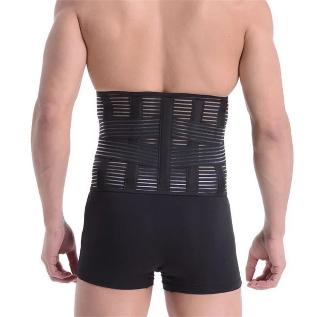 Men Medical Corset Back Lumbar Support Back Brace Support Belt 5PCS