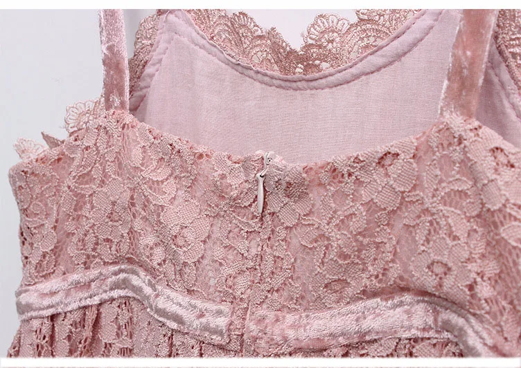 lace teenage girl party dress baby pink summer spring 2018 sleeveless elegant kids dresses for girls princess sundress clothing (3)