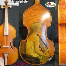 Барокко Стиль песня мастер скрипки 4/4 рисунок в bakc резной в ребро#11585