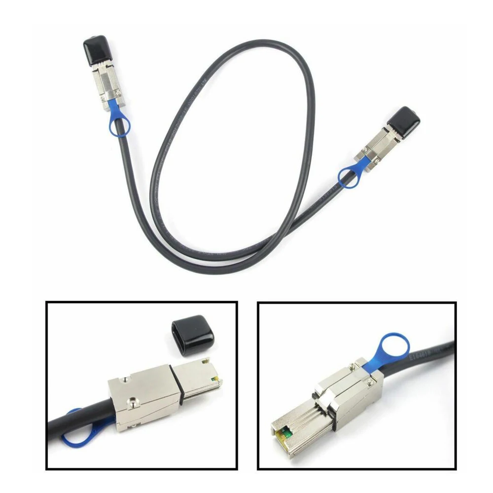 

JINTAI Flex Cable External For Multila Mini SAS SFF-8088 to SFF-8088 Cable Mini SAS 26P 3FT 1M HOT SAS 6gb Cable