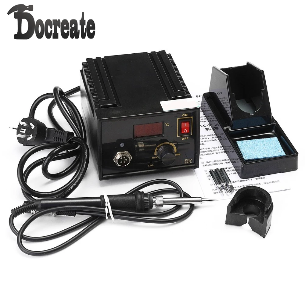 

110V 220V 967 Electric Rework Soldering Station Iron LCD Display Desoldering SMD Tool