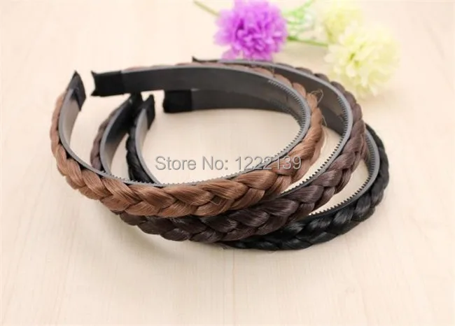

Fashion women twist wig braided hair hoop hairbands hair accessories wholesales