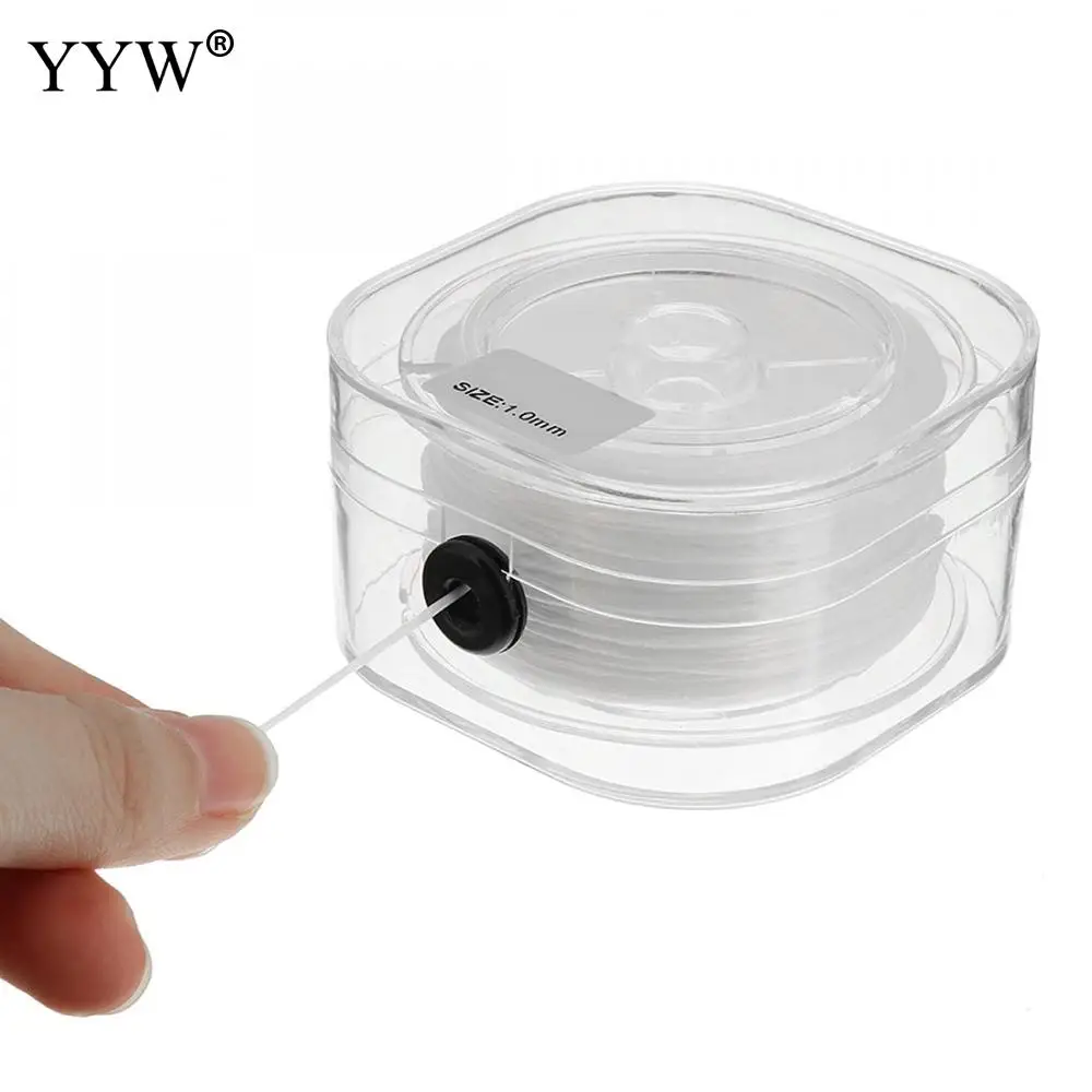 

Jewelry Making Acessories DIY Crystal Beading Thread Rubber Cord with Box Transparent Clear Stretch Elastic Wire/Cord/String